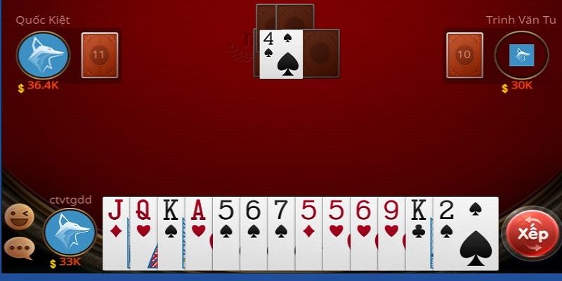 Cách xác định trị bài trong tiến lên miền Nam